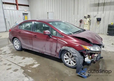 2012 Honda Civic Lx from USA, damaged, VIN 2HGFB2F58CH600270